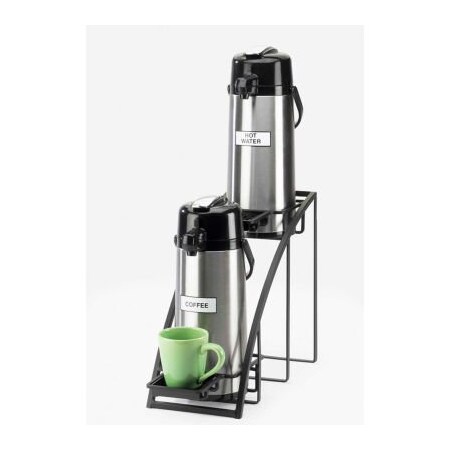 Cal-Mil Cal-Mil Mission Style Airpot Stand 8"W x 22"D x 15"H Black 1704-13